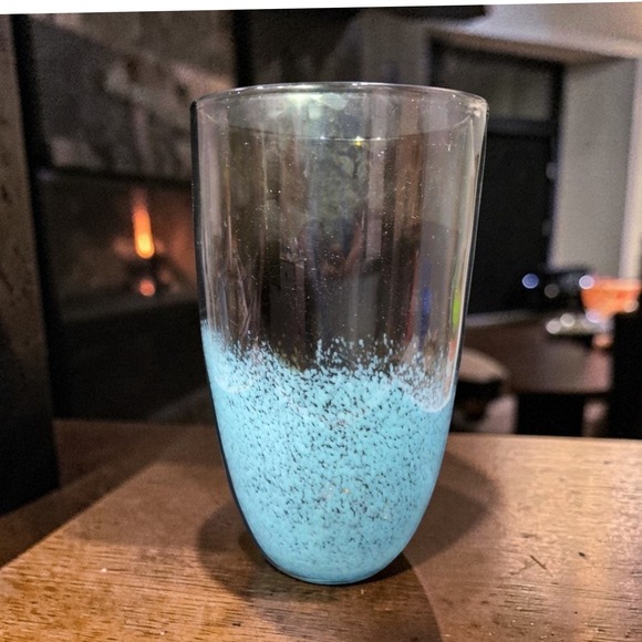 Hand Blown Art Glass Bubble Auburn Design Vase Replacement Centerpiece Decor